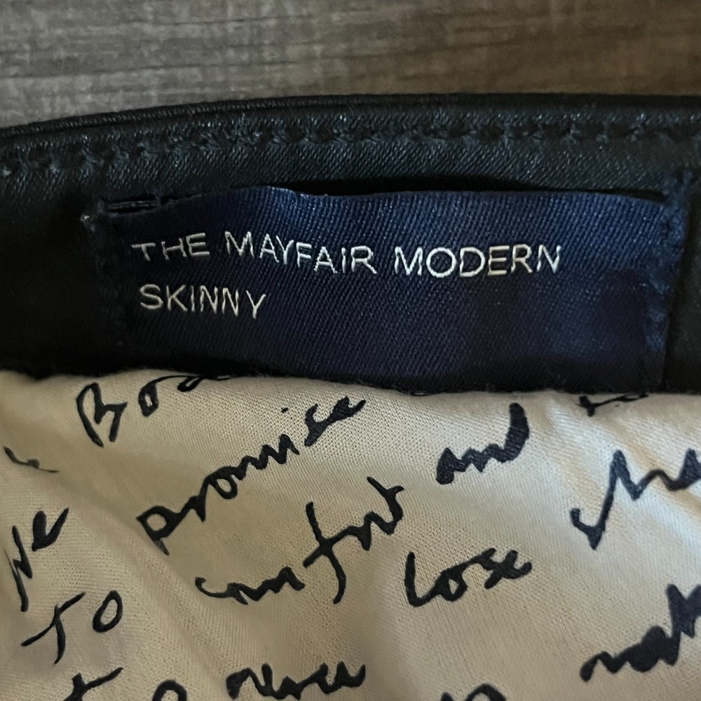 Boden The Mayfair Modern 10R Black Coated Stretch Skinny‎ Jeans Slimming Pants - Picture 5 of 6